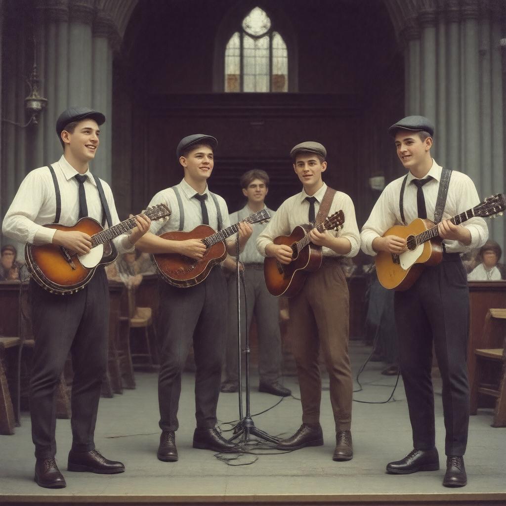 AI-created image of The Quarrymen