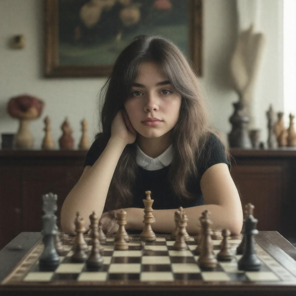 AI-created image of The Queen's Gambit