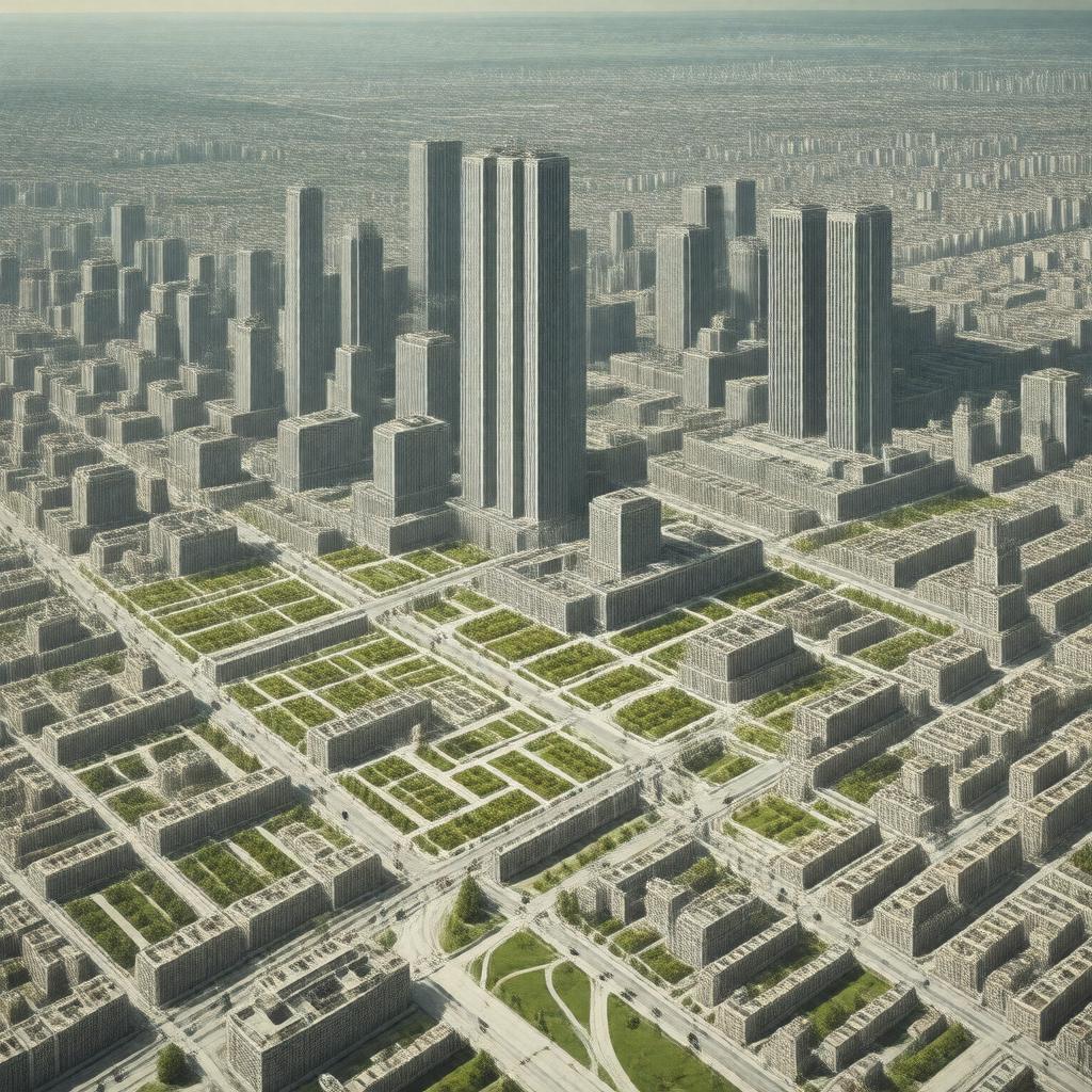 AI-created image of The Radiant City