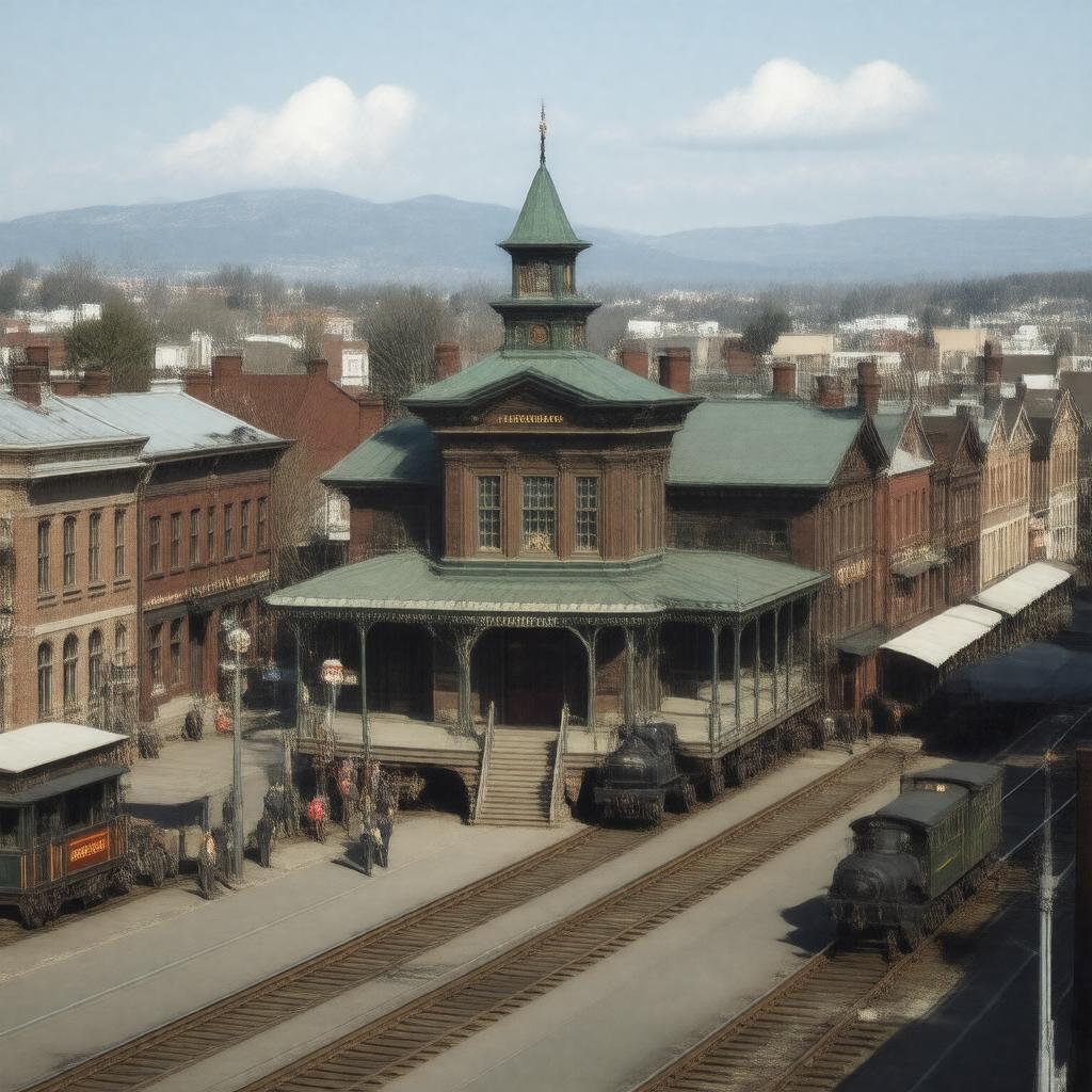AI-created image of The Railway City