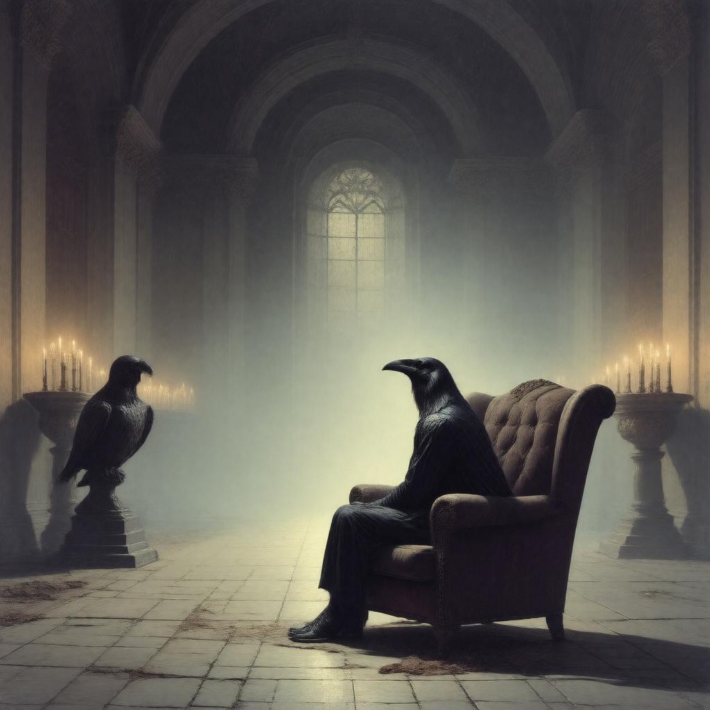 AI-created image of The Raven
