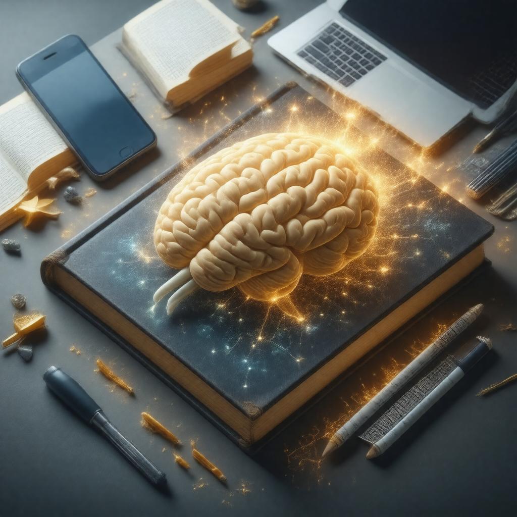 Click to view larger image AI-created image of The Reading Brain in a Digital World