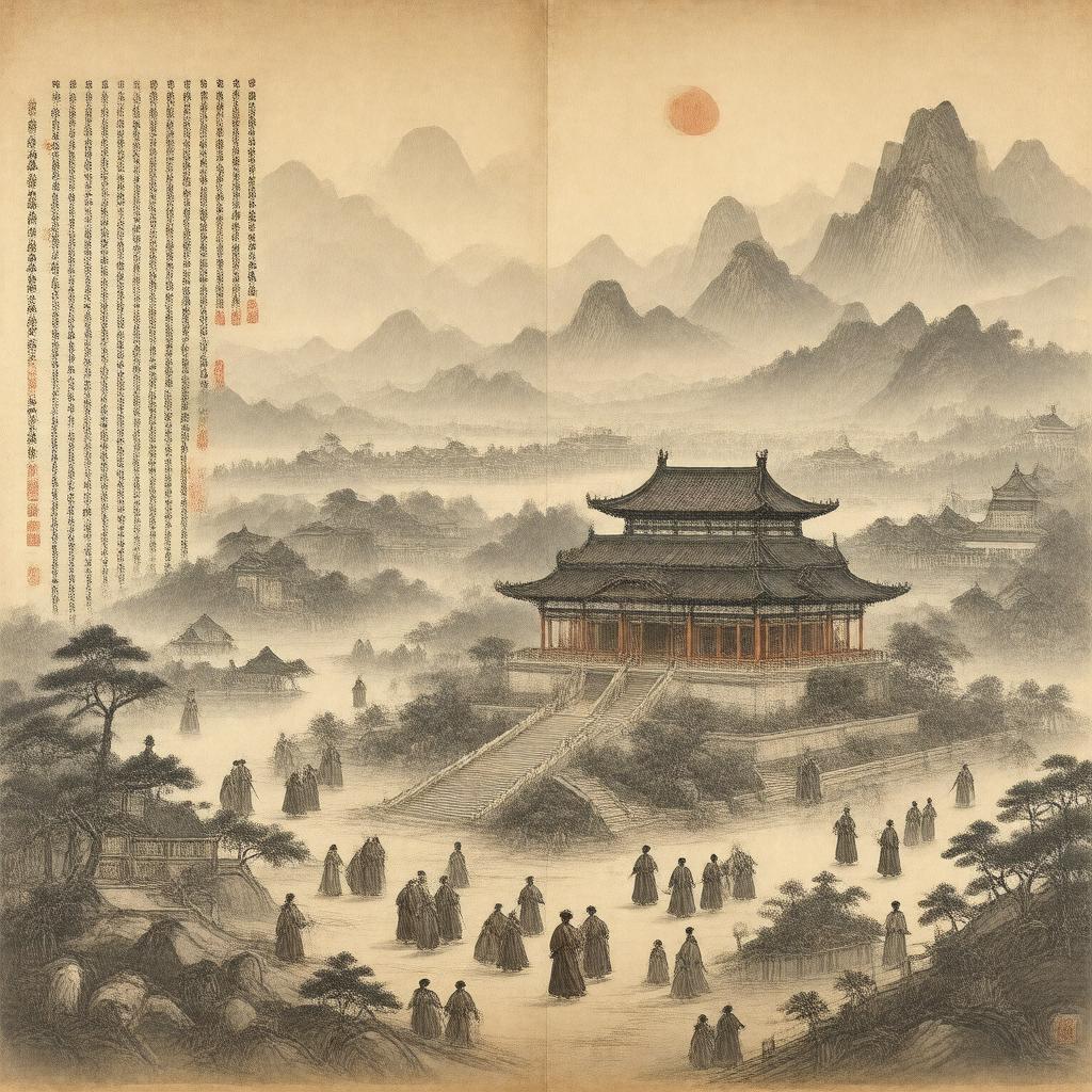AI-created image of The Record of the Buddhist Monasteries of Luoyang