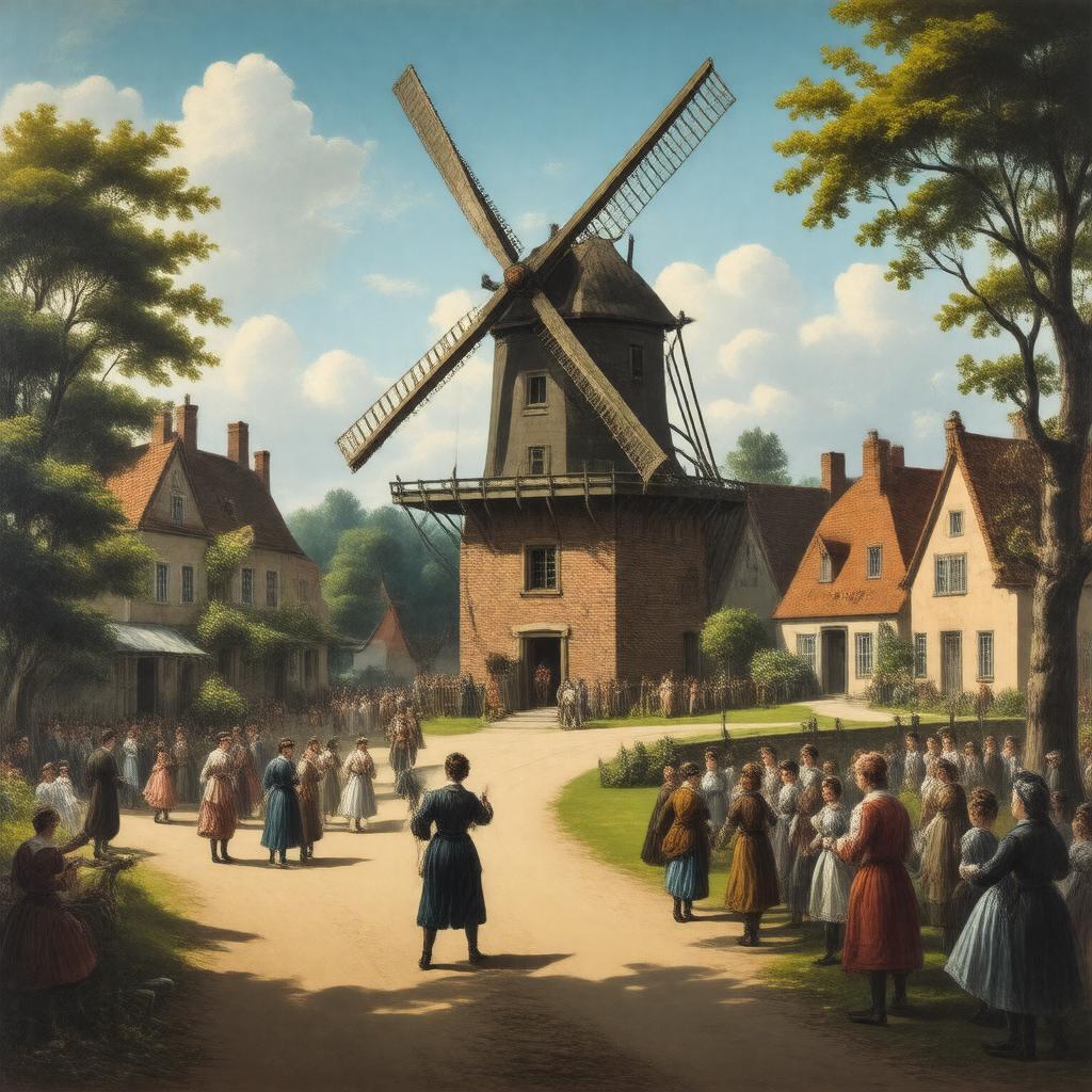 AI-created image of The Red Mill