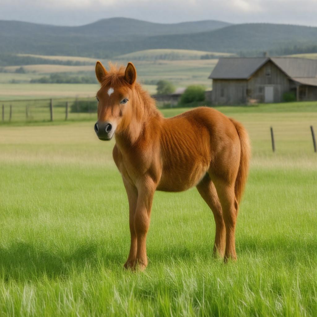 AI-created image of The Red Pony