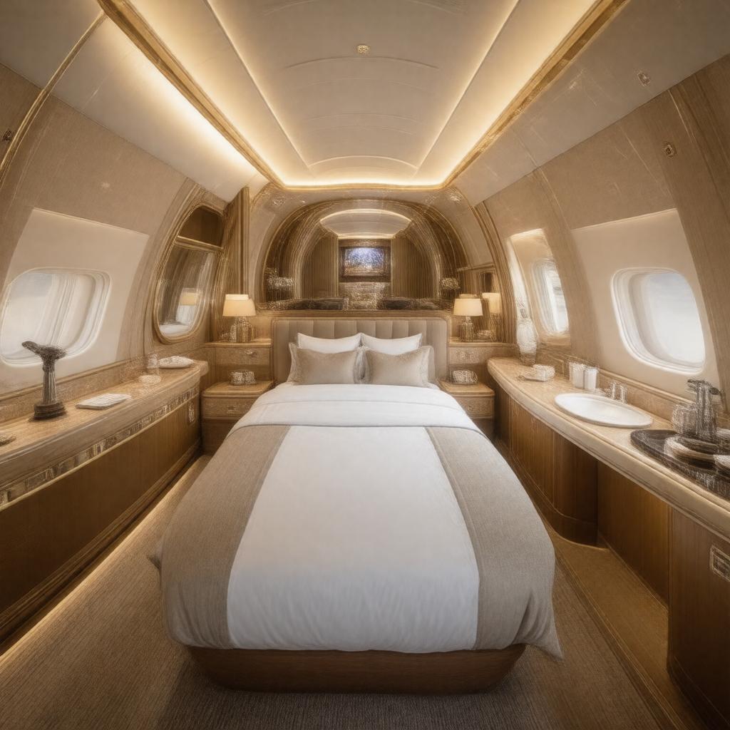 AI-created image of The Residence (luxury suite on A380)