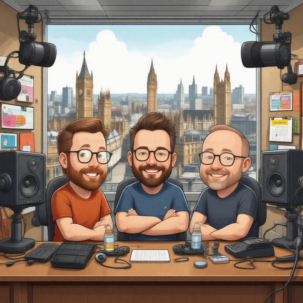 AI-created image of The Ricky Gervais Show