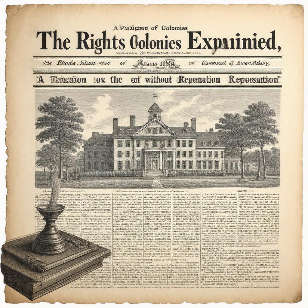 AI-created image of The Rights of Colonies Examined