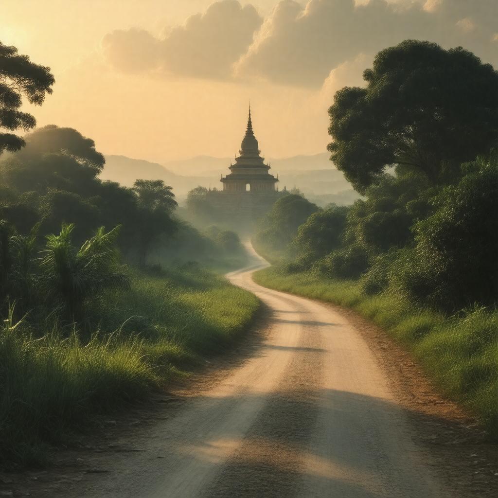AI-created image of The Road to Mandalay