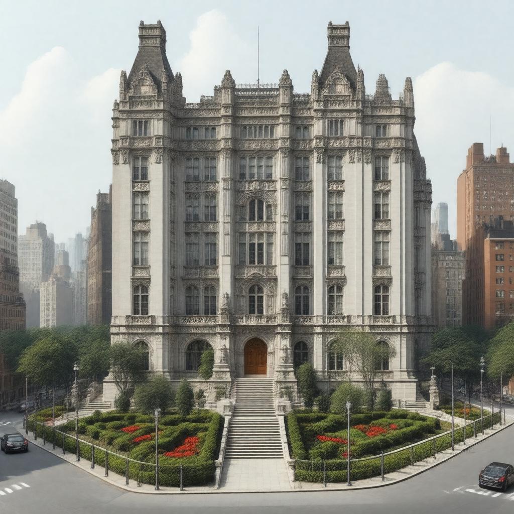 Click to view larger image AI-created image of The Rockefeller Institute for Medical Research