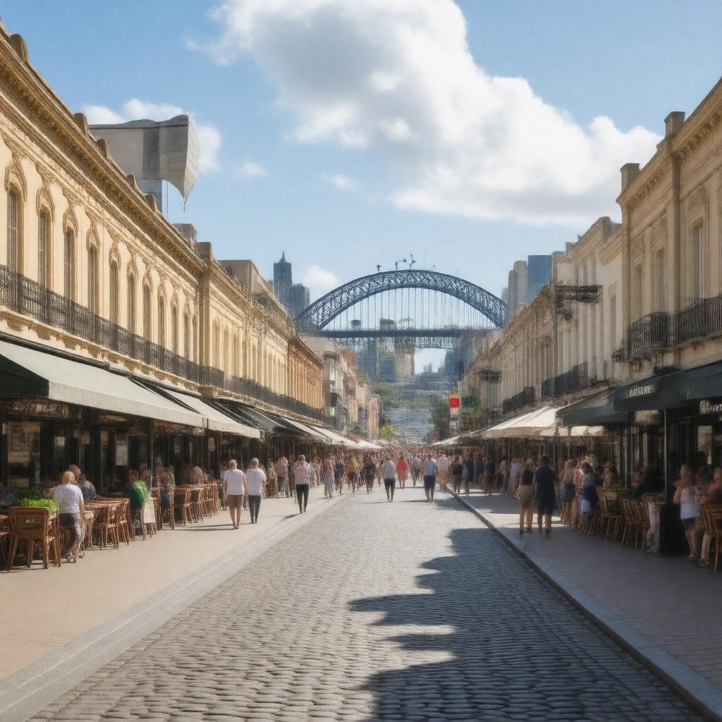 AI-created image of The Rocks