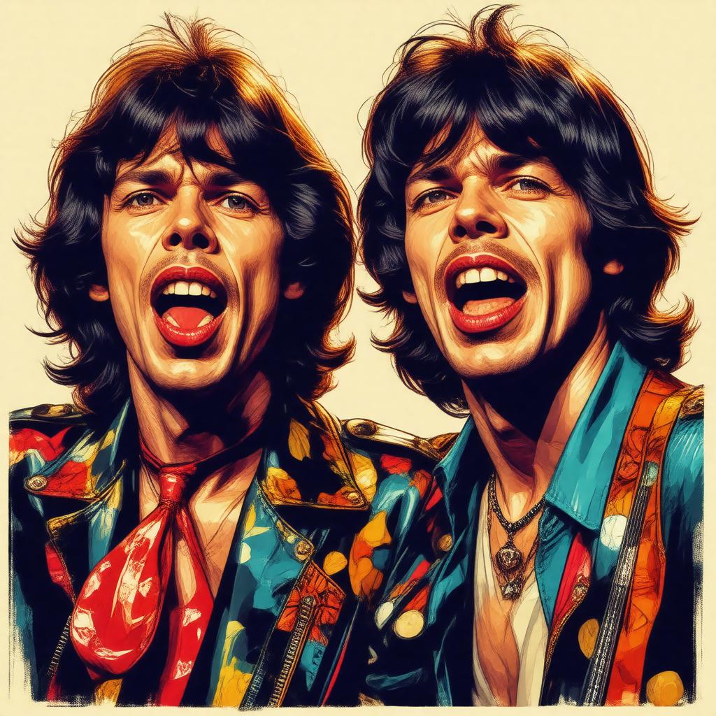 AI-created image of The Rolling Stones