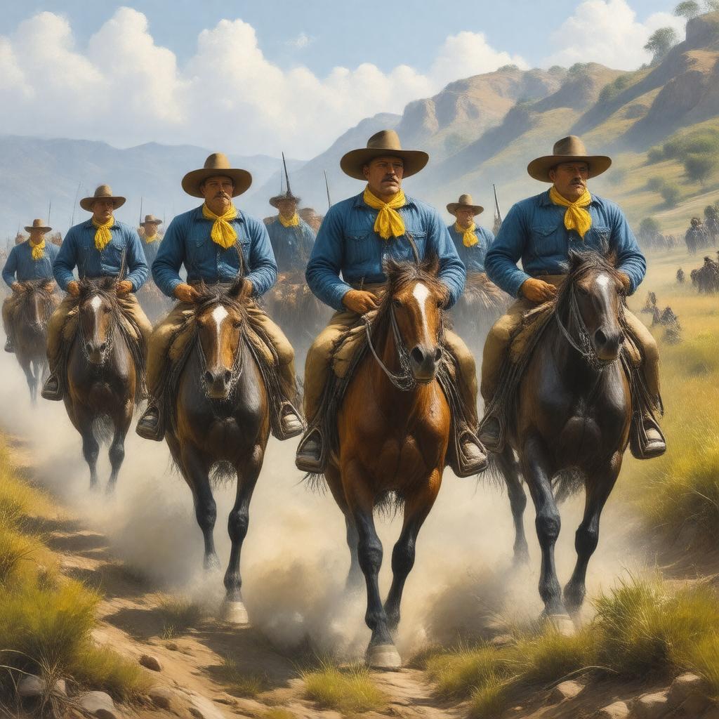 AI-created image of The Rough Riders