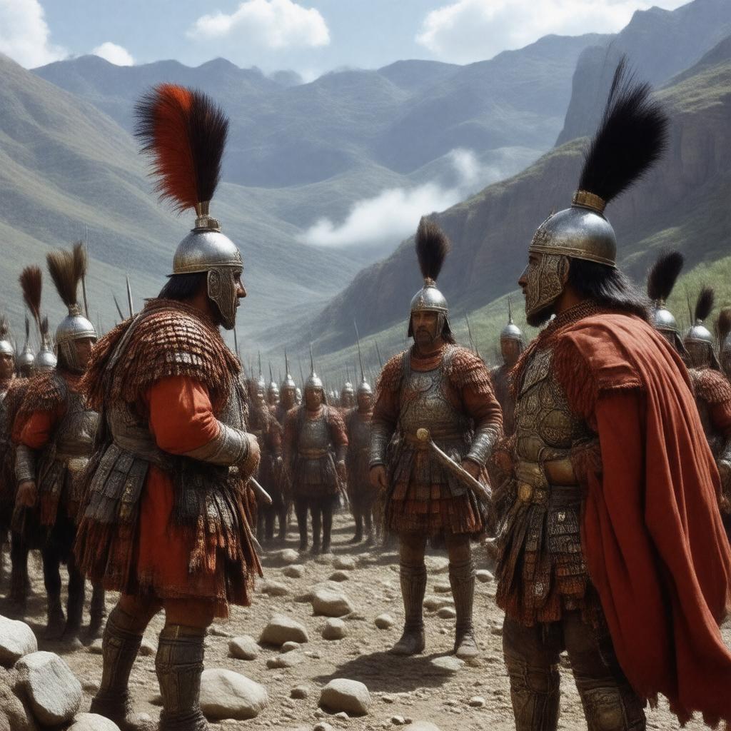 AI-created image of The Royal Hunt of the Sun