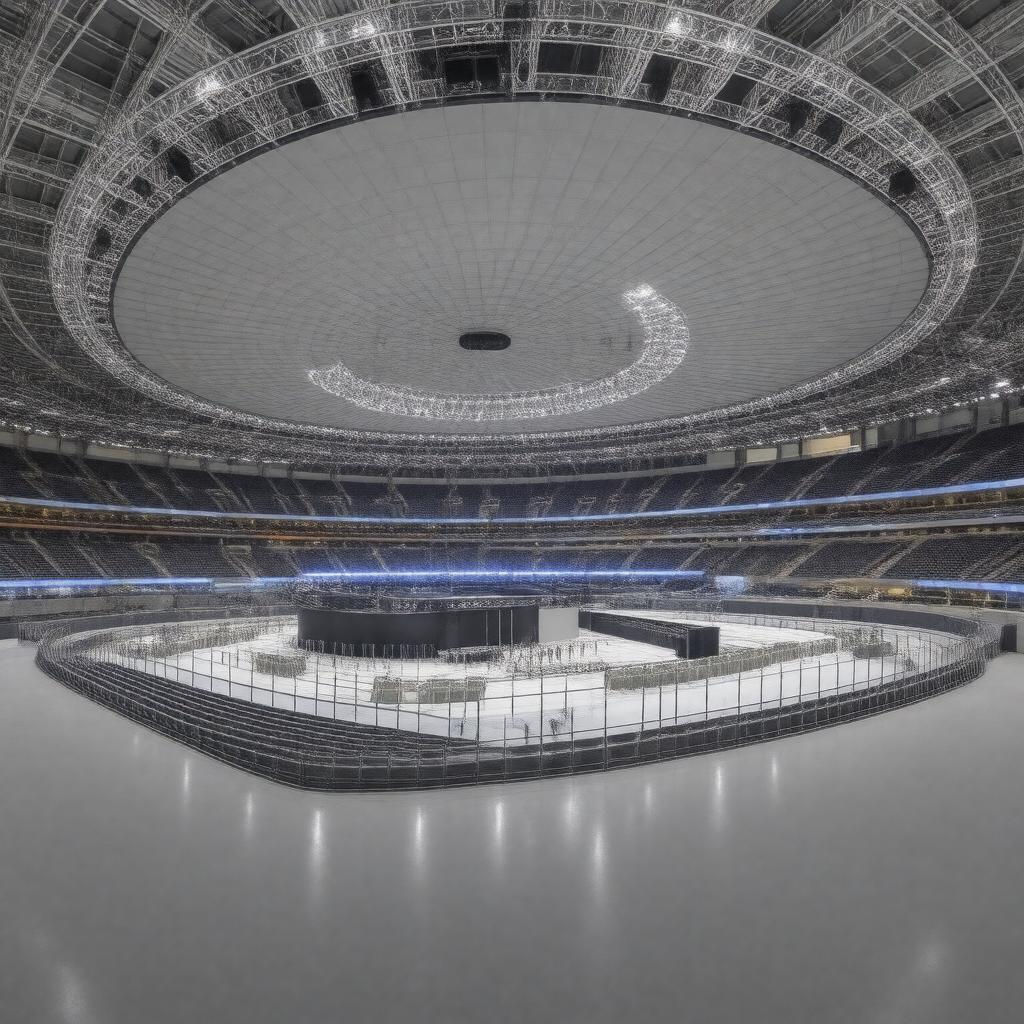 AI-created image of The SSE Arena, Wembley
