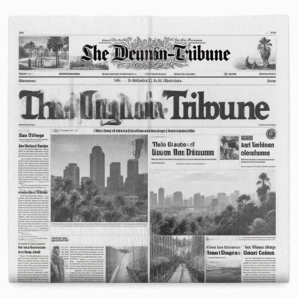 AI-created image of The San Diego Union-Tribune