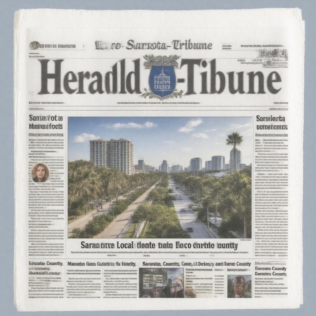 AI-created image of The Sarasota Herald-Tribune