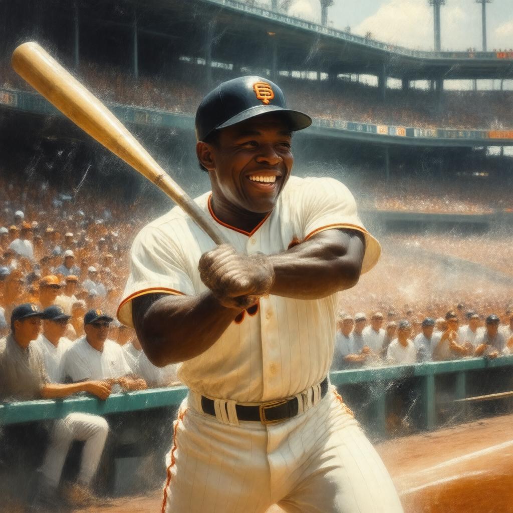 AI-created image of The Say Hey Kid