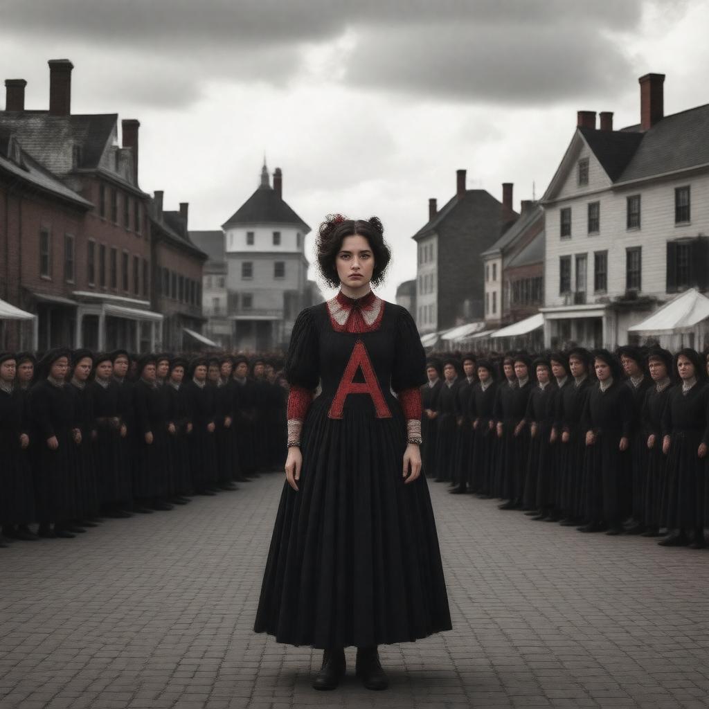 AI-created image of The Scarlet Letter