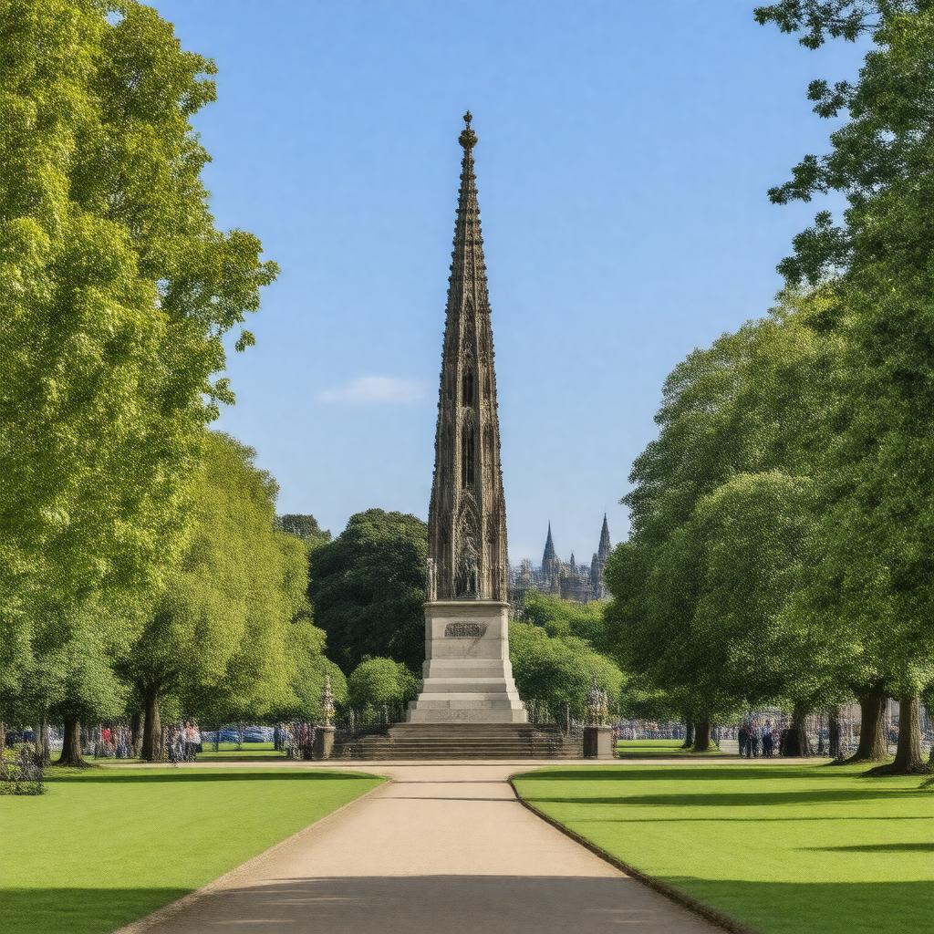 AI-created image of The Scott Monument