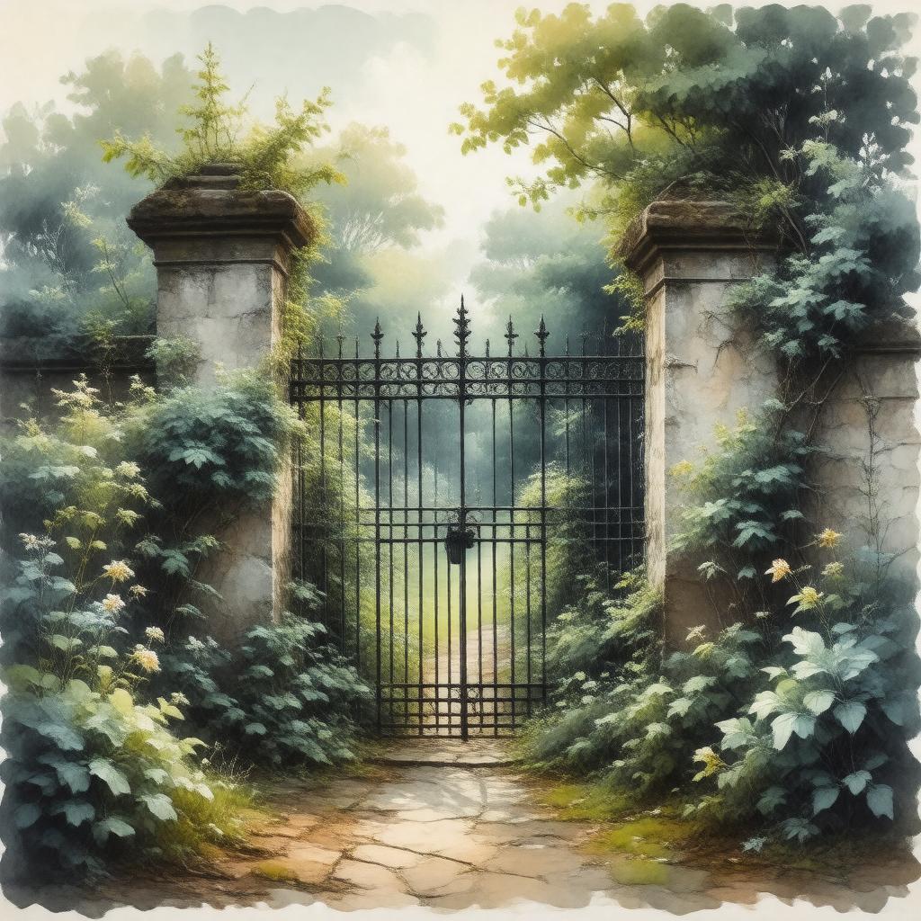 AI-created image of The Secret Garden