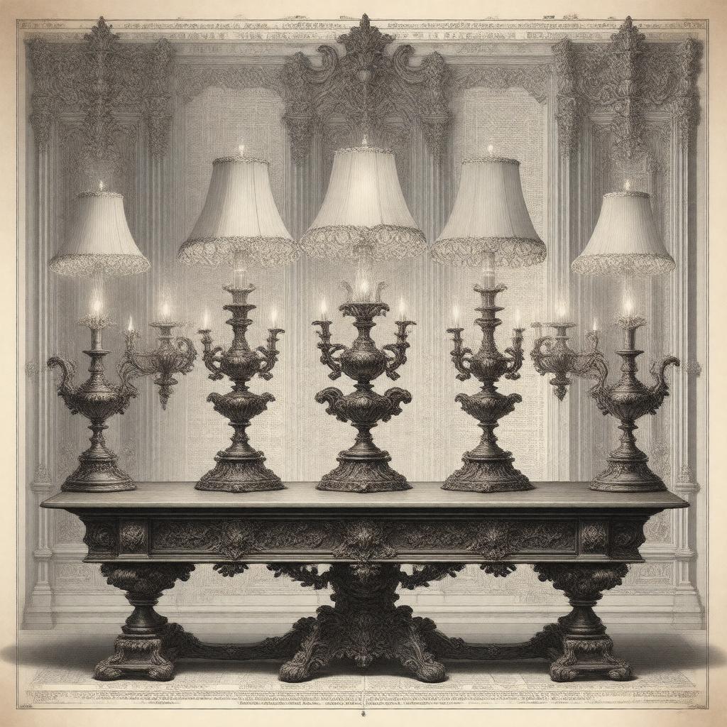 AI-created image of The Seven Lamps of Architecture