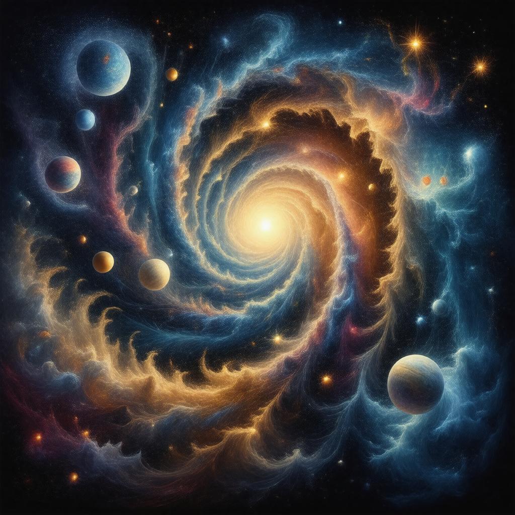 Click to view larger image AI-created image of The Shaping of the Cosmos