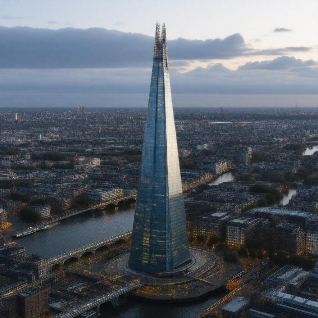 AI-created image of The Shard, London