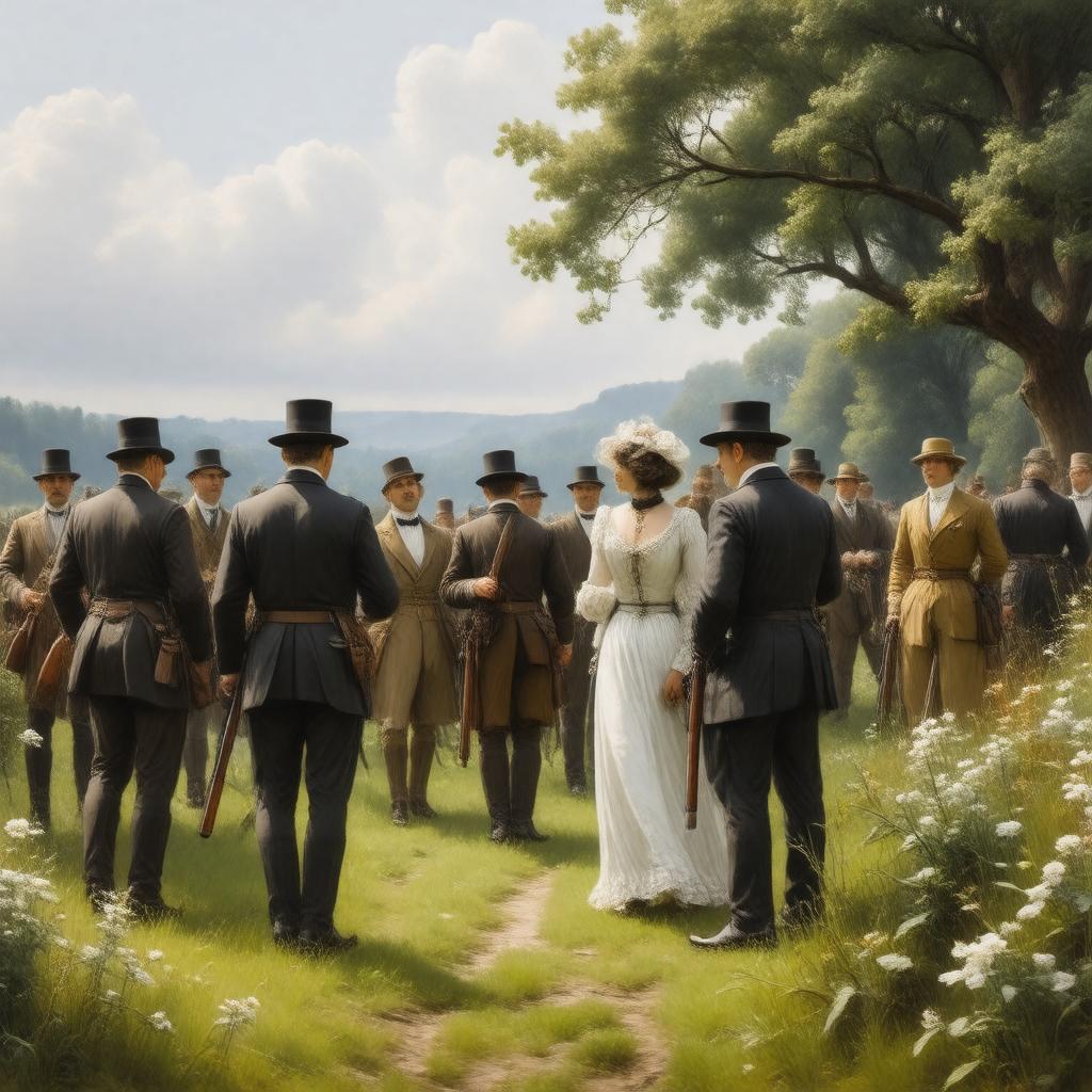 AI-created image of The Shooting Party (film)