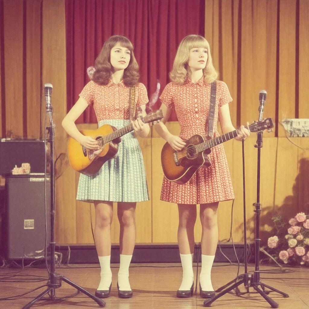 AI-created image of The Simon Sisters