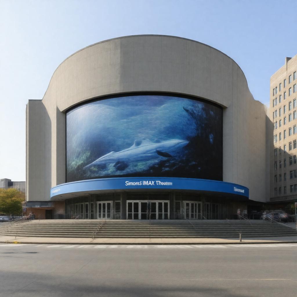 Click to view larger image AI-created image of The Simons IMAX Theatre