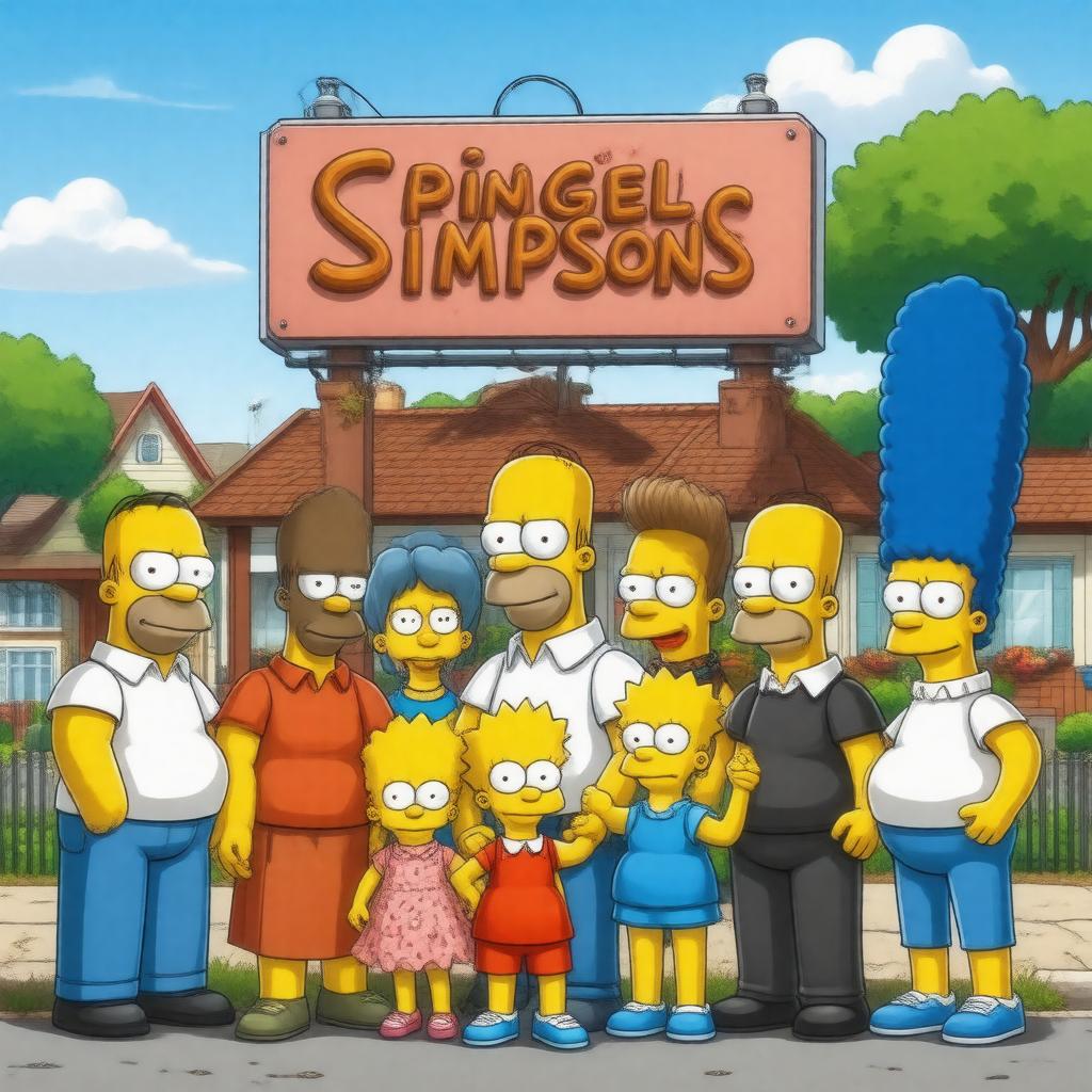 AI-created image of The Simpsons