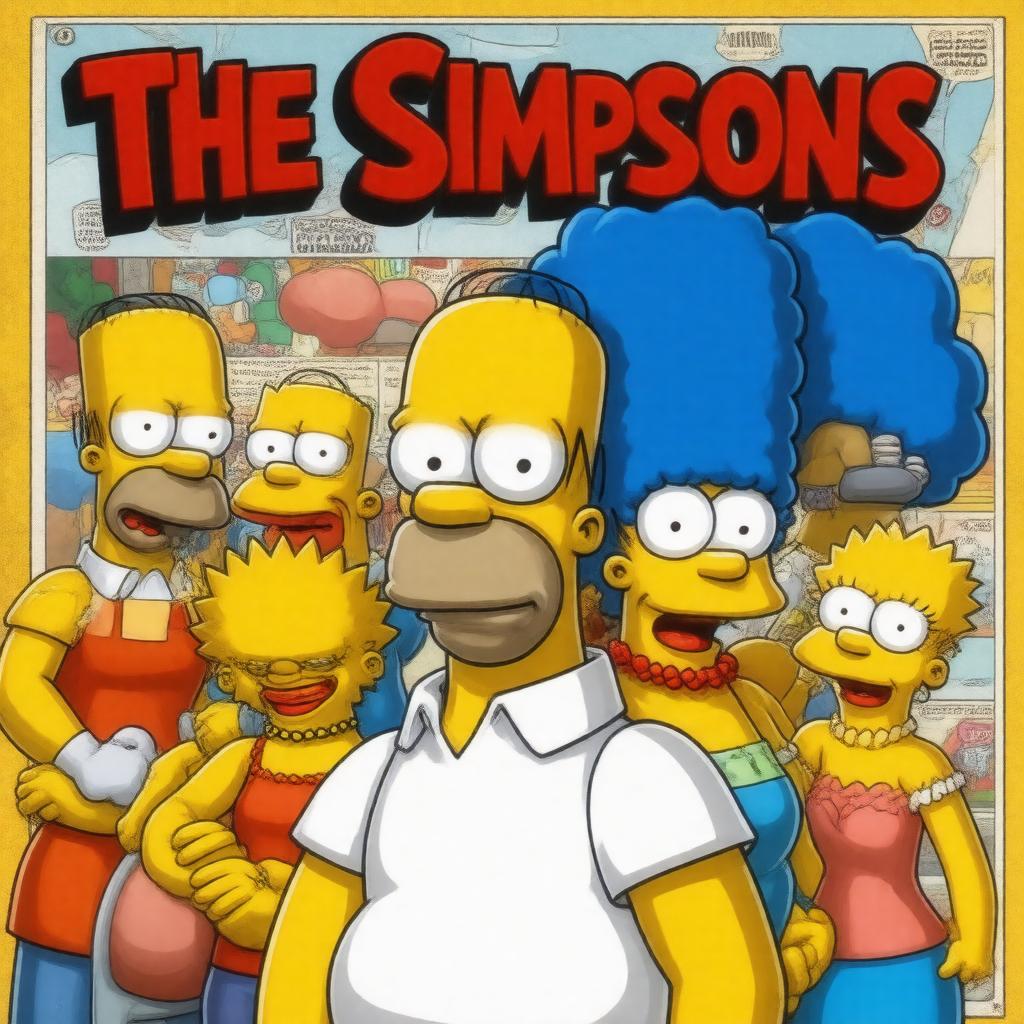AI-created image of The Simpsons Comics