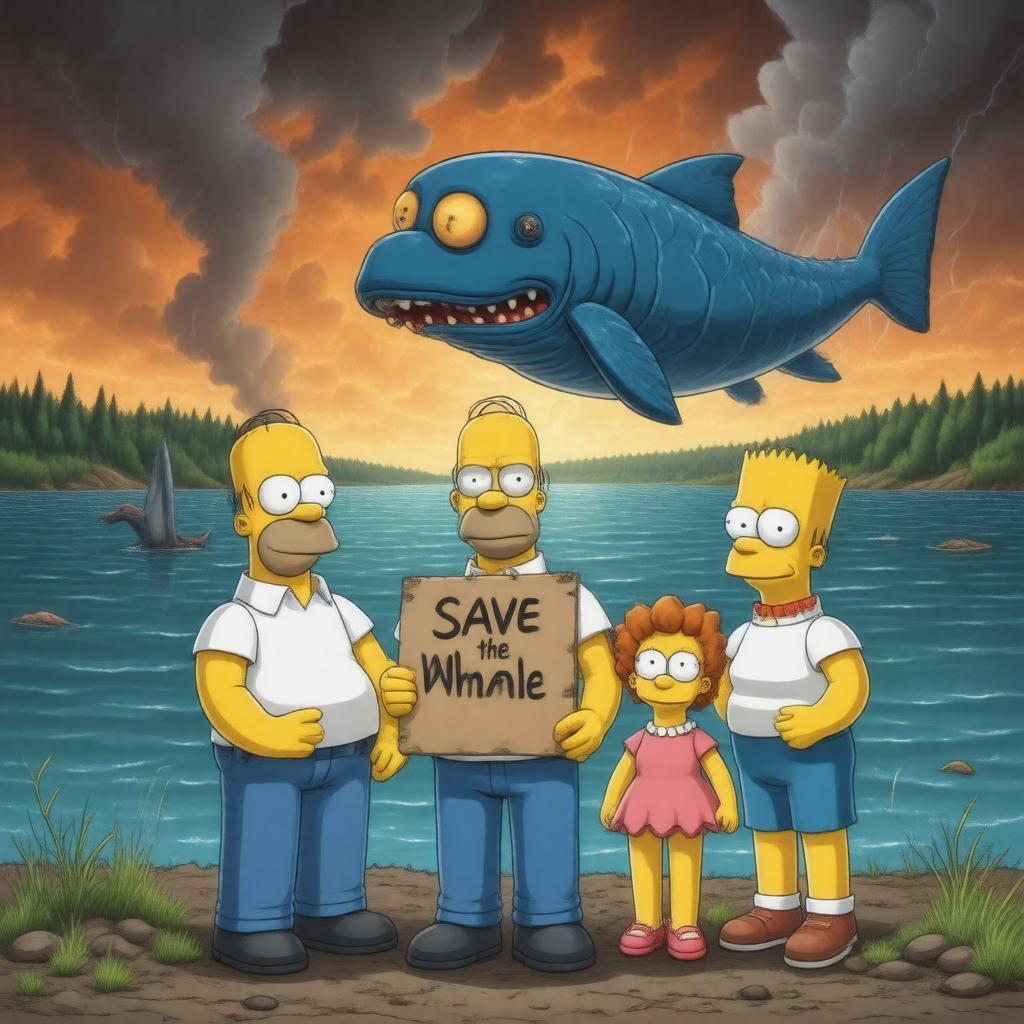 AI-created image of The Simpsons Movie