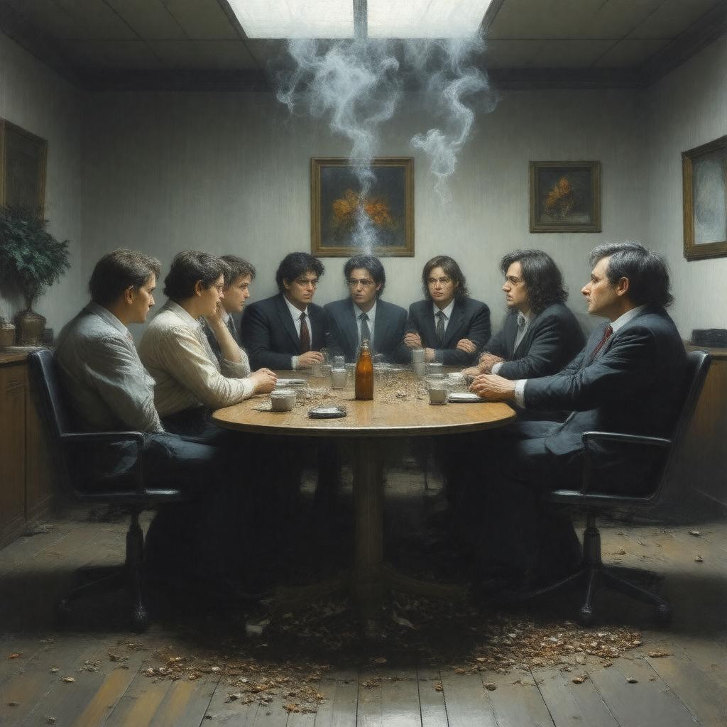 AI-created image of The Smoking Room