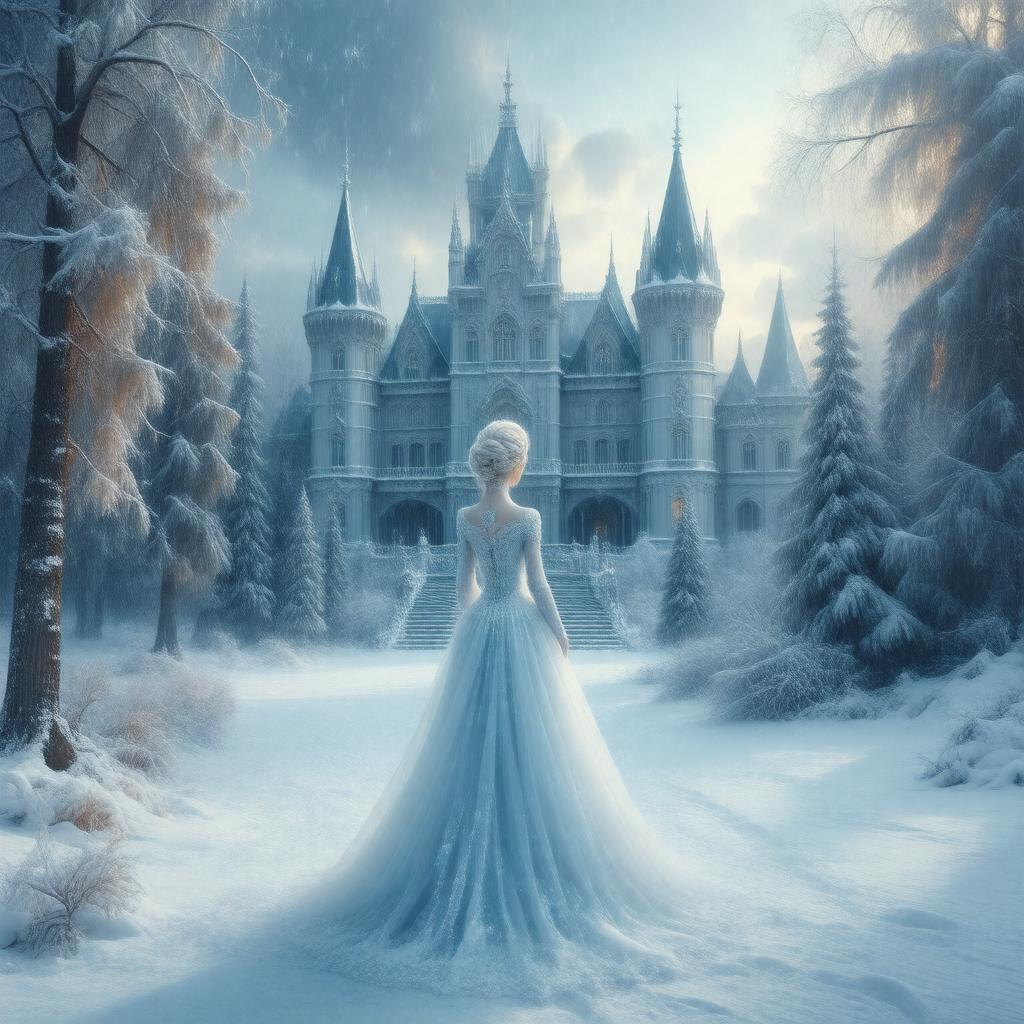 AI-created image of The Snow Queen