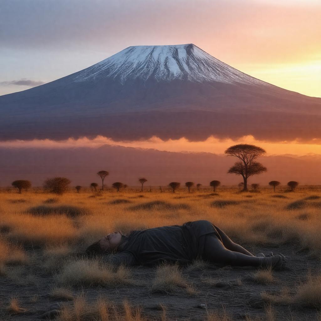 AI-created image of The Snows of Kilimanjaro