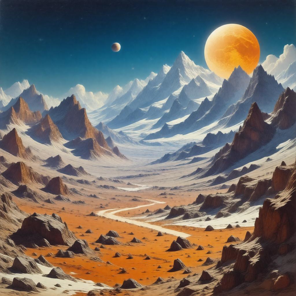 AI-created image of The Snows of Olympus