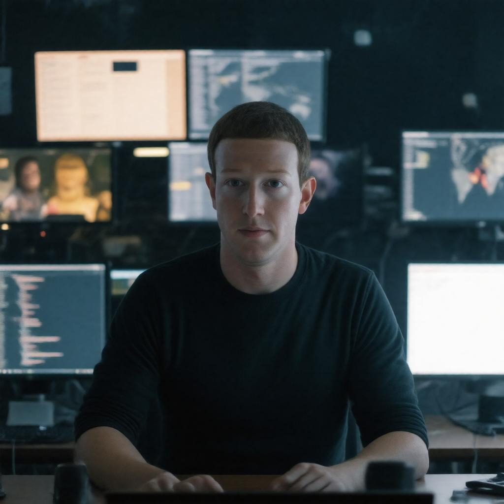 AI-created image of The Social Network