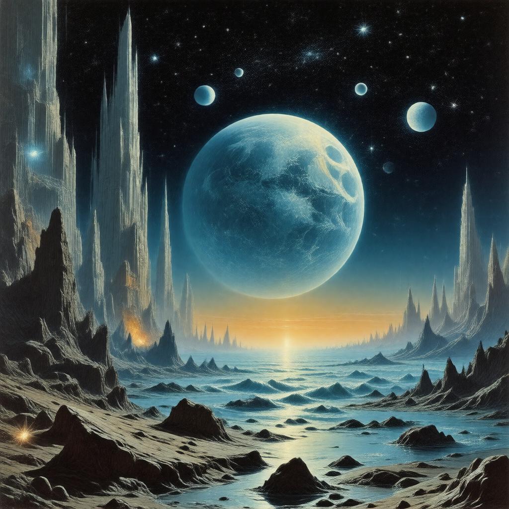 AI-created image of The Songs of Distant Earth