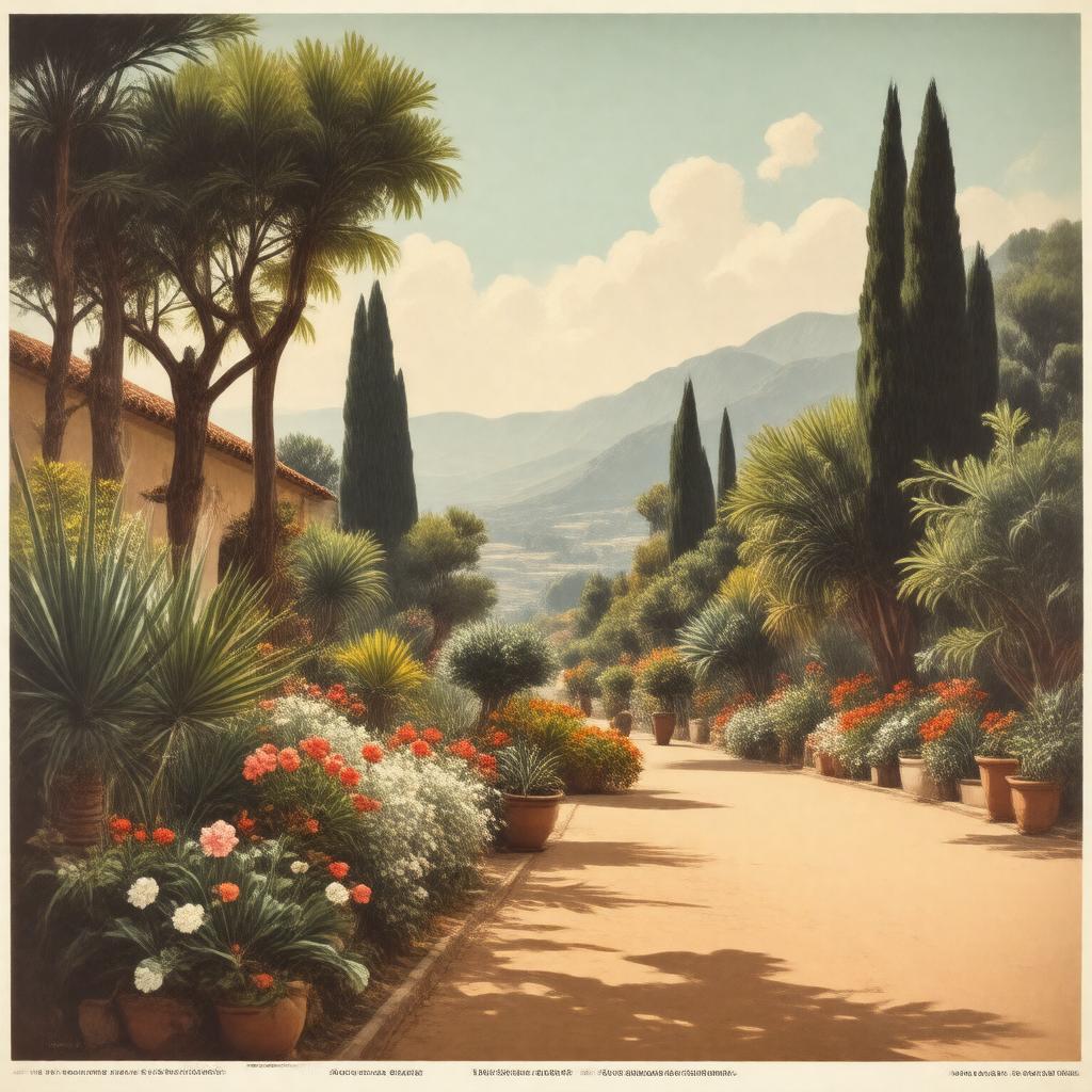 AI-created image of The Spanish Gardener