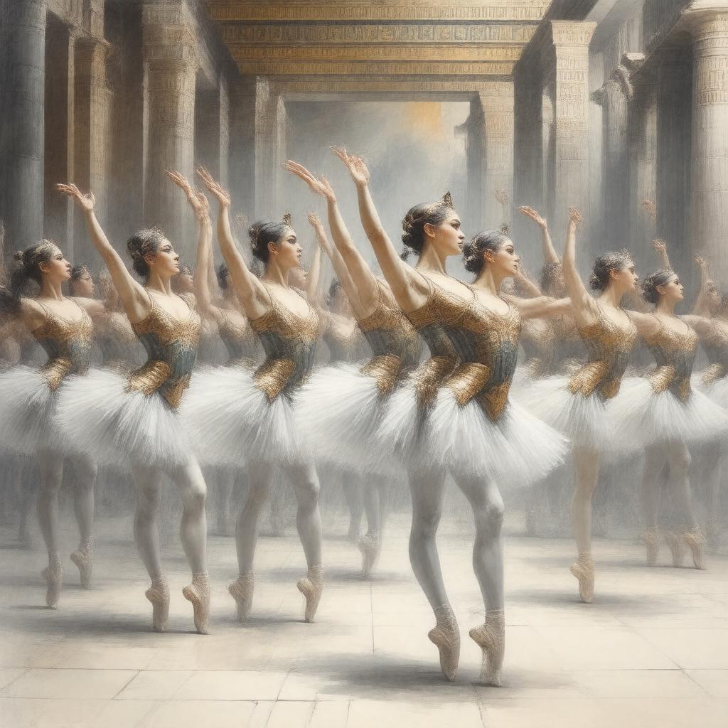 AI-created image of The Sphinx (ballet)