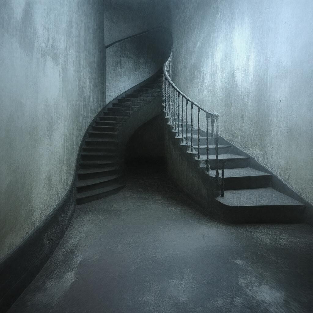 AI-created image of The Spiral Staircase