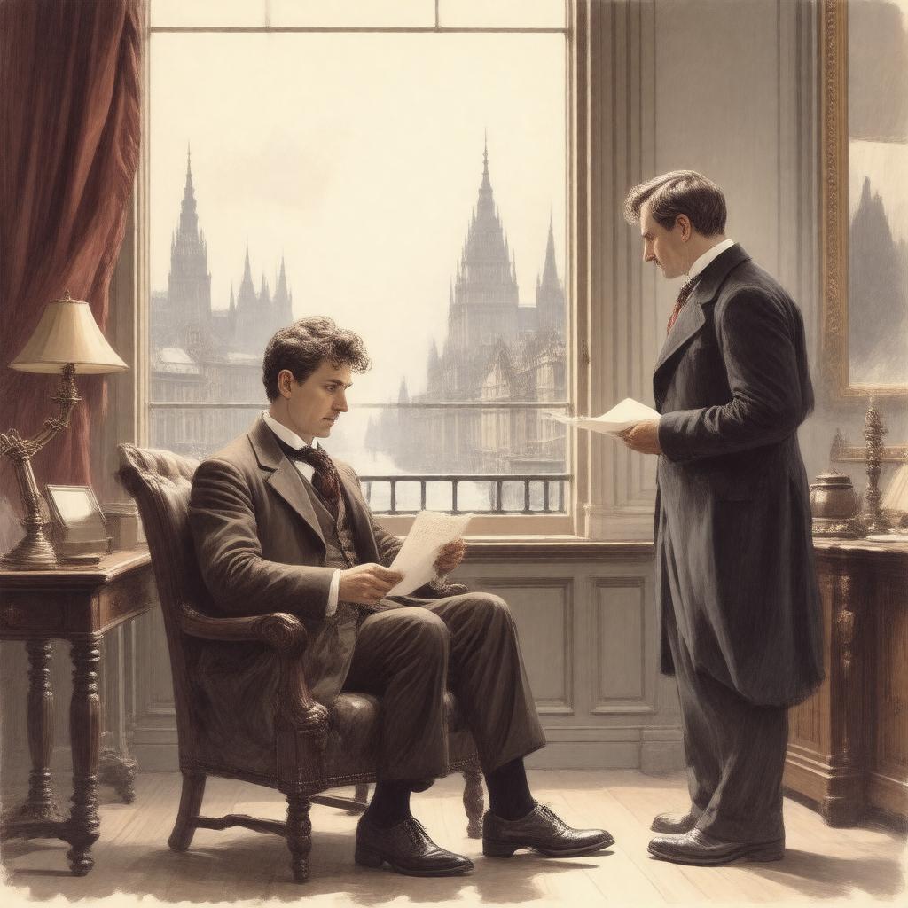 AI-created image of The Stockbroker's Clerk