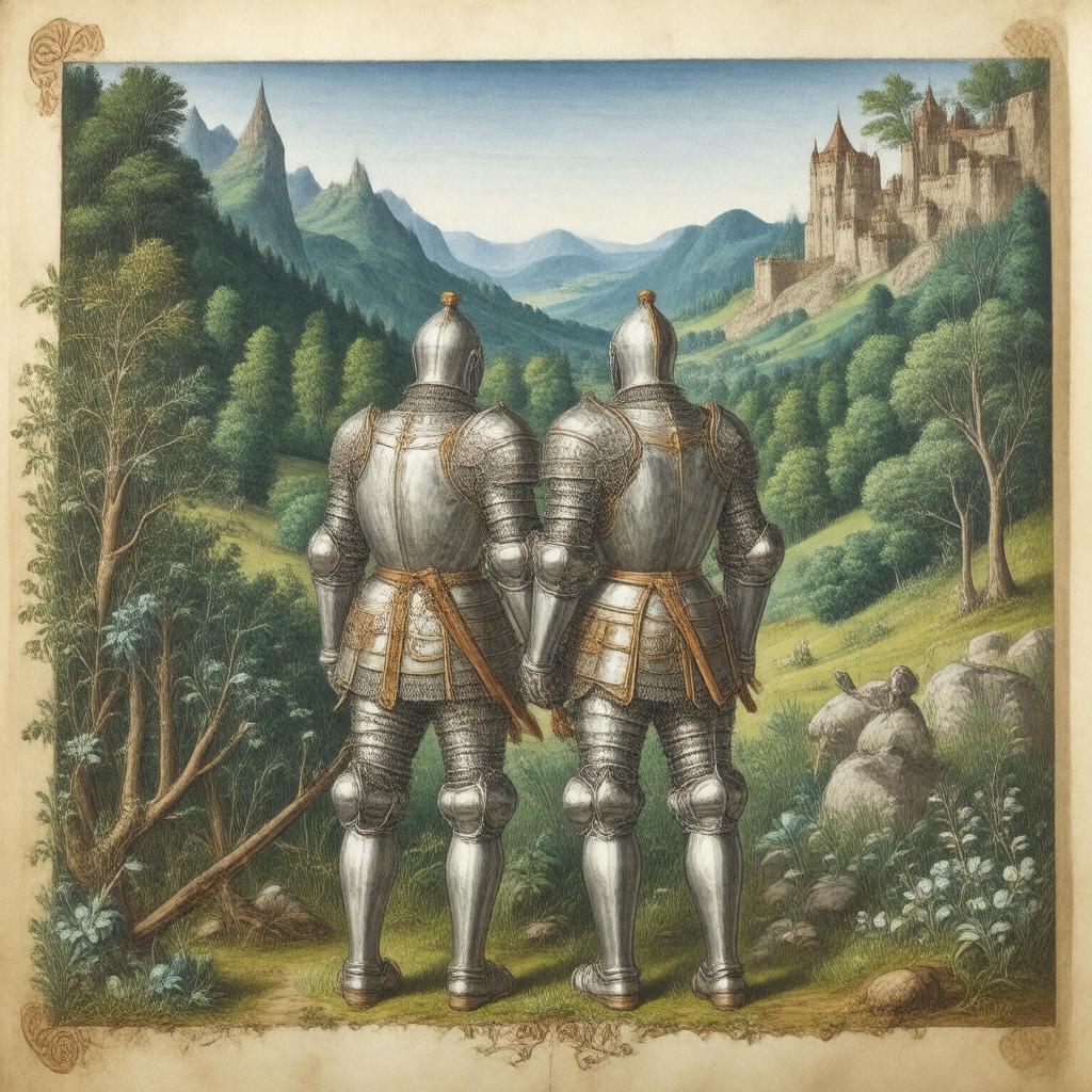 AI-created image of The Story of Amis and Amile