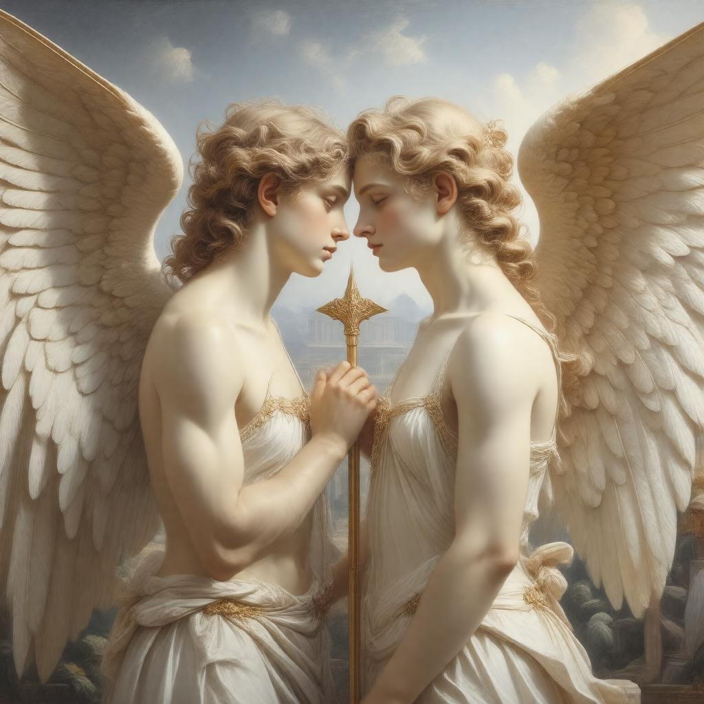 Click to view larger image AI-created image of The Story of Cupid and Psyche