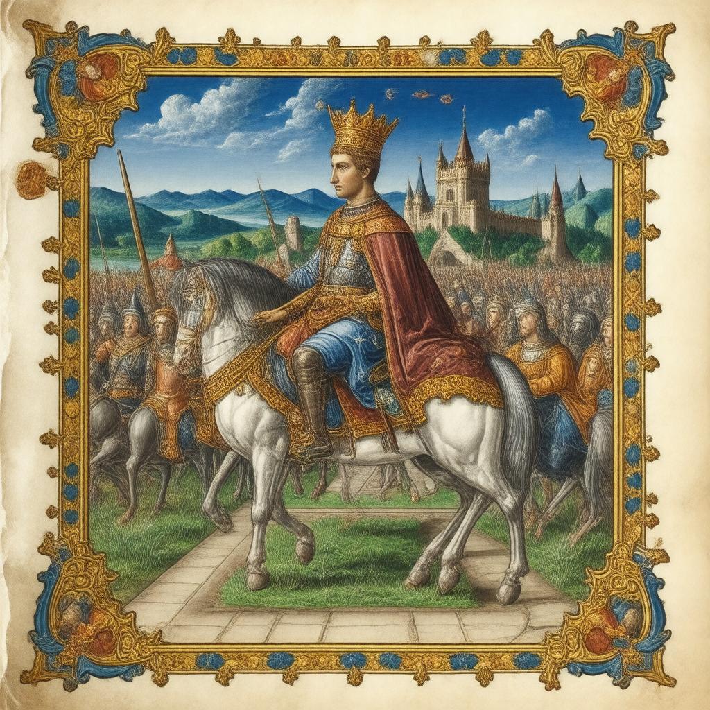 Click to view larger image AI-created image of The Story of the Emperor Coustans and of Over Sea