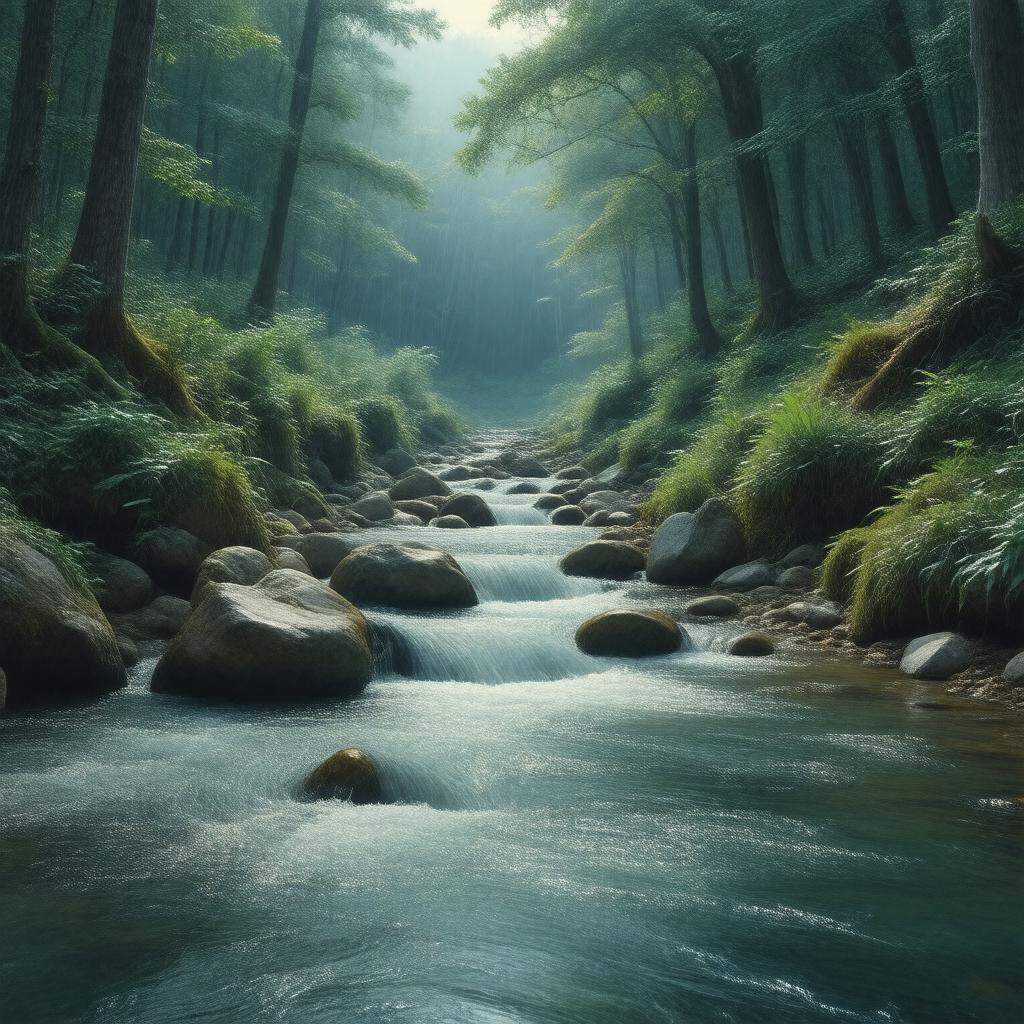 AI-created image of The Stream & the Sapphire