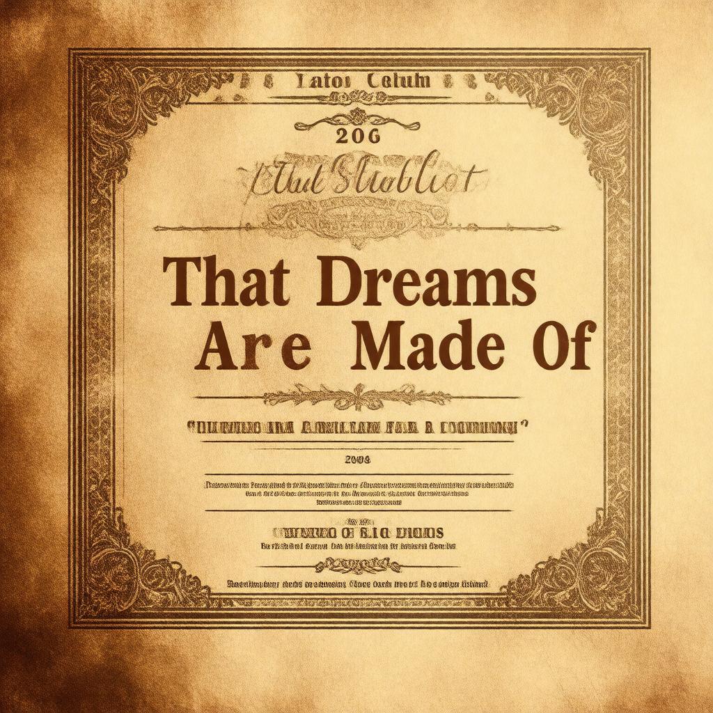 AI-created image of The Stuff That Dreams Are Made Of