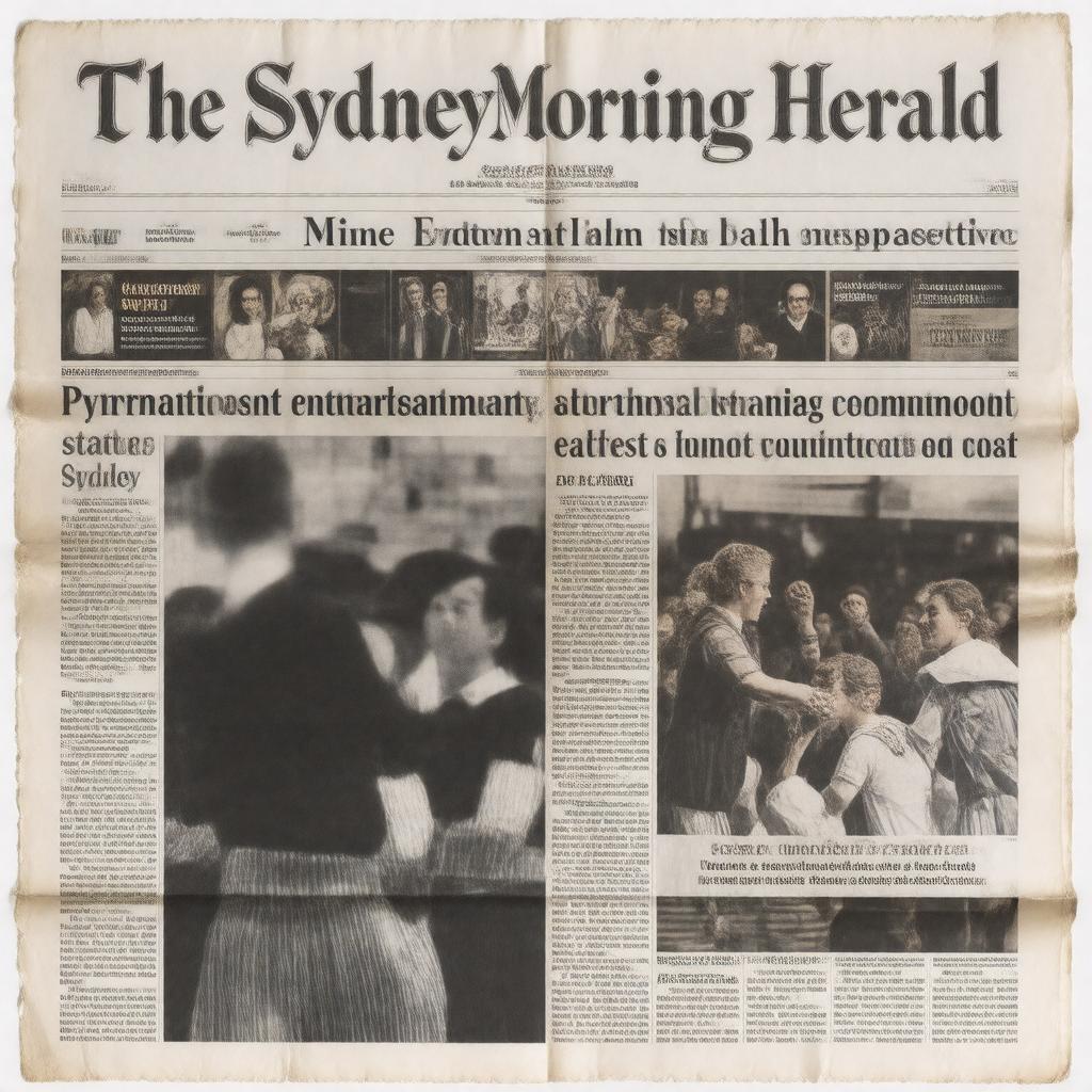 AI-created image of The Sydney Morning Herald
